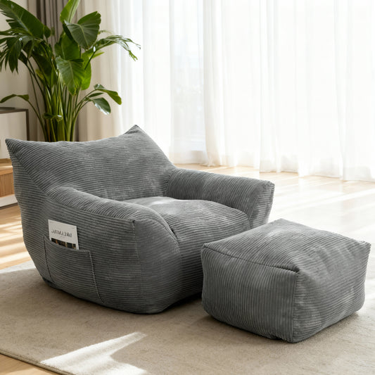 KANAP WRAP™ – Fauteuil Cocon 1 Place avec Repose-Pieds
