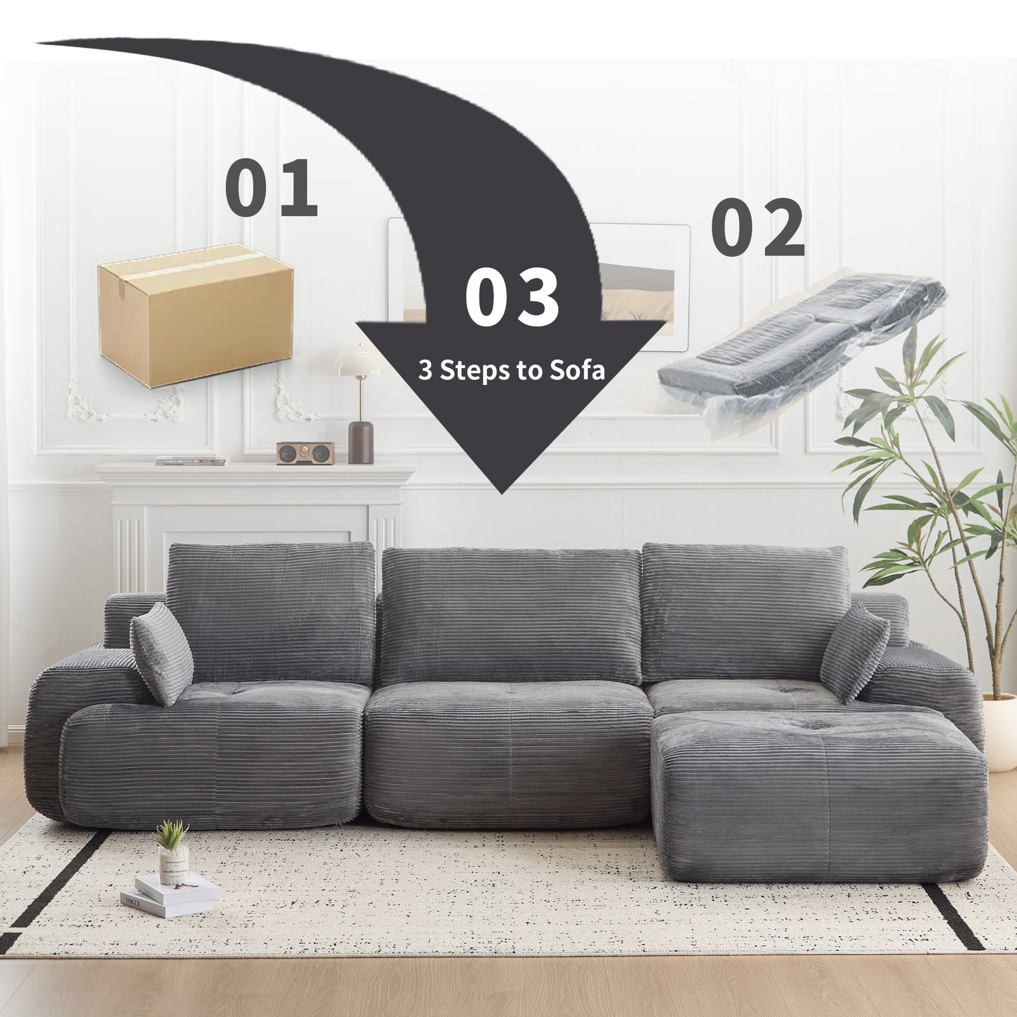 KANAP COSY™ – Canapé Transformable Compressé